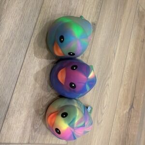 Sunny Days Jumbo Squeezy Duck – Tie-Dye Squishy Stress Relief Toy New (LOT OF 3)